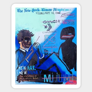 BASQUIAT NEW YORK TIMES COVER Sticker